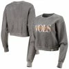 Wholesale ❤️ Women's League Collegiate Wear Graphite Tennessee Volunteers Classic Corded Timber Crop Pullover Sweatshirt 🤩
