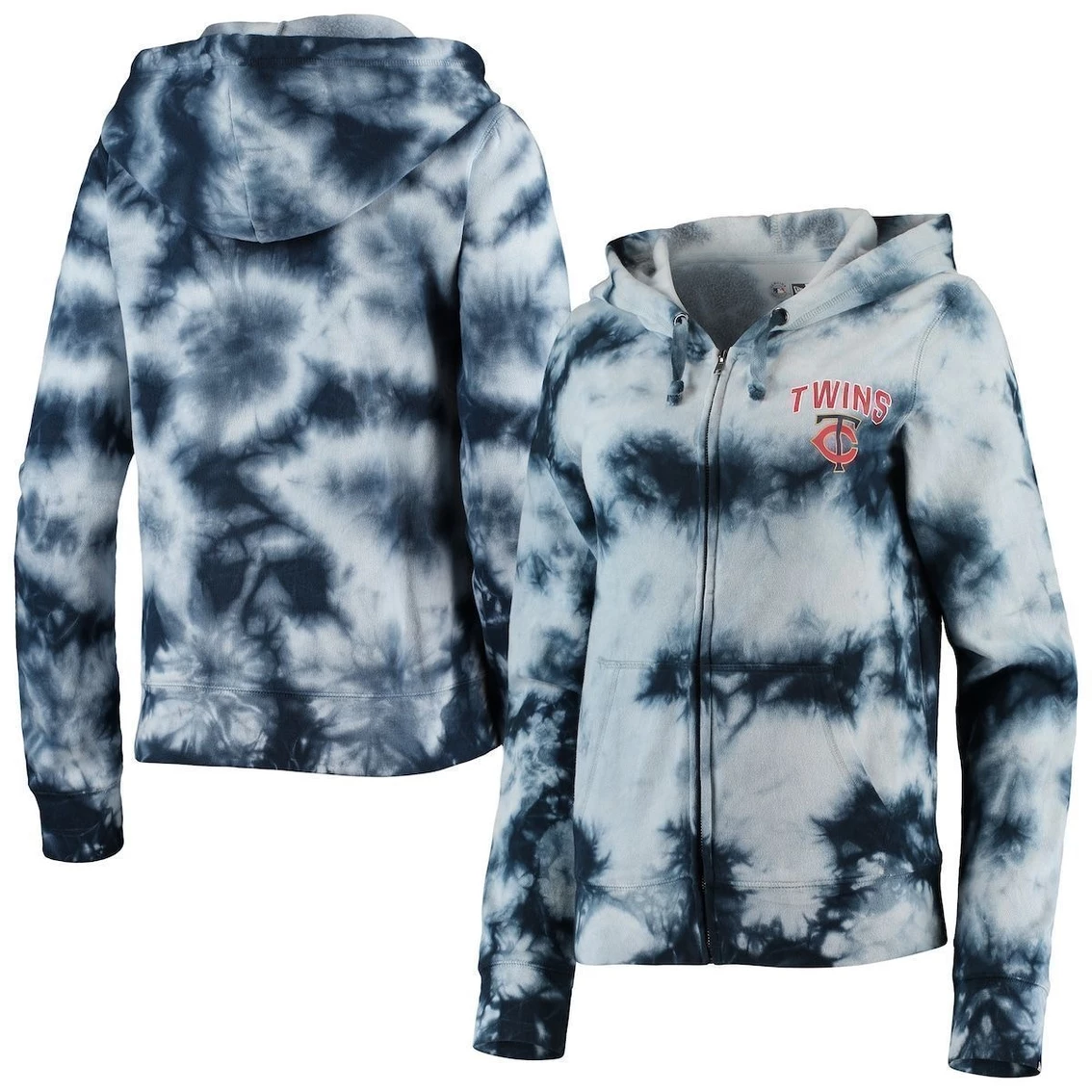 Outlet β€οΈ Women's New Era Navy Minnesota Twins Tie-Dye Fleece Full-Zip Hoodie π 3 Outlet β€οΈ Women's New Era Navy Minnesota Twins Tie-Dye Fleece Full-Zip Hoodie π