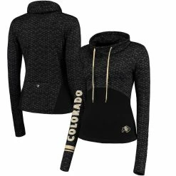 Deals ⌛ Women's Colosseum Black Colorado Buffaloes Scaled Cowl Neck Pullover Hoodie ✔️ -women‘s clothing store unnamed file 2280