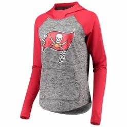Brand new 😍 Women's G-III 4Her By Carl Banks Heathered Gray/Red Tampa Bay Buccaneers Championship Ring Pullover Hoodie 👏 -women‘s clothing store unnamed file 2289