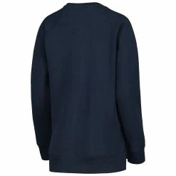 Wholesale 🤩 Women's Pressbox Navy Michigan Wolverines Steamboat Animal Print Raglan Pullover Sweatshirt 🔥 -women‘s clothing store unnamed file 2294