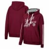 Outlet 🧨 Women's Colosseum Maroon Texas A&M Aggies Serena Oversized Sleeve Striping V-Neck Pullover Hoodie 🔔 -women‘s clothing store unnamed file 2307