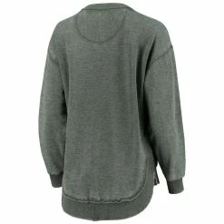 Wholesale 👍 Women's Pressbox Green Miami Hurricanes Vintage Wash Pullover Sweatshirt 🧨 -women‘s clothing store unnamed file 2328