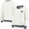 Discount 😉 Women's Concepts Sport Cream/Navy Washington Capitals Granite Sherpa Pullover Sweatshirt 🎉 -women‘s clothing store unnamed file 2333