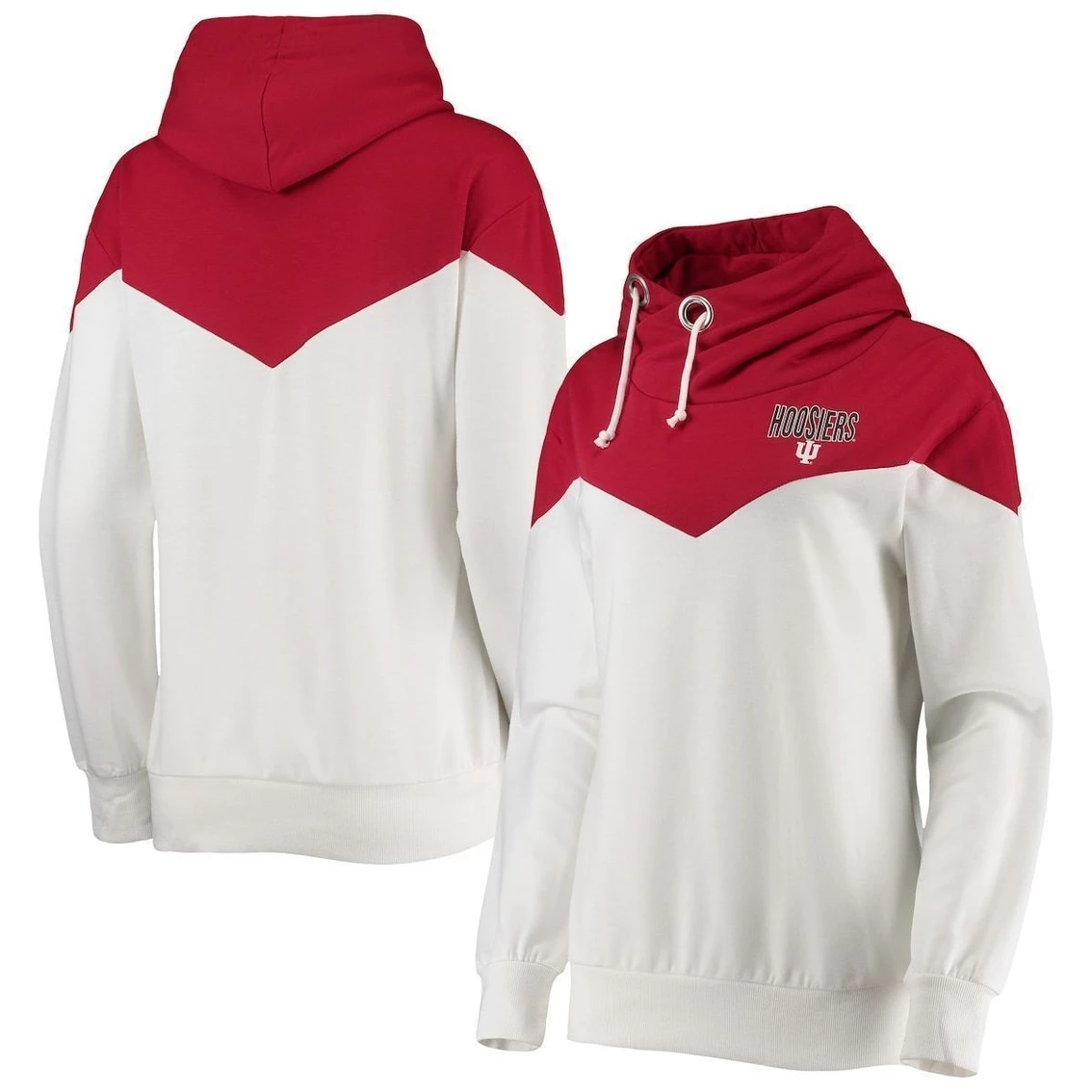 Flash Sale β¨ Women's Gameday Couture White/Crimson Indiana Hoosiers Old School Arrow Blocked Cowl Neck Tri-Blend Pullover Hoodie π₯ 3 Flash Sale β¨ Women's Gameday Couture White/Crimson Indiana Hoosiers Old School Arrow Blocked Cowl Neck Tri-Blend Pullover Hoodie π₯