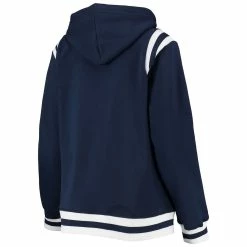 Cheap 🔔 Women's Starter Navy Milwaukee Brewers Vintage Full-Zip Hoodie 😀 -women‘s clothing store unnamed file 2364