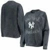 Promo 🎉 Women's G-III 4Her By Carl Banks Navy New York Yankees Script Comfy Cord Pullover Sweatshirt 🔔 -women‘s clothing store unnamed file 2377
