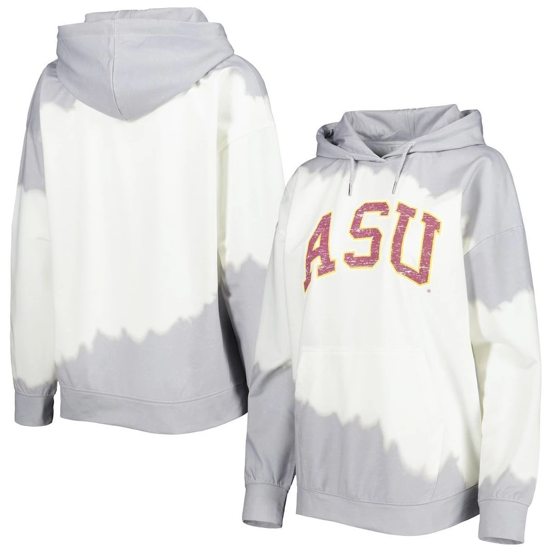 Top 10 π― Women's Gameday Couture White/Gray Arizona State Sun Devils For The Fun Double Dip-Dyed Pullover Hoodie βοΈ 3 Top 10 π― Women's Gameday Couture White/Gray Arizona State Sun Devils For The Fun Double Dip-Dyed Pullover Hoodie βοΈ
