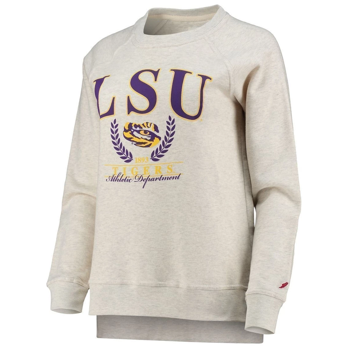 Hot Sale π Women's League Collegiate Wear Oatmeal LSU Tigers Academy Raglan Pullover Sweatshirt π₯° 5 Hot Sale π Women's League Collegiate Wear Oatmeal LSU Tigers Academy Raglan Pullover Sweatshirt π₯° - Image 3