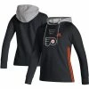 Wholesale 🌟 Women's Adidas Black Philadelphia Flyers Skate Lace AEROREADY Pullover Hoodie 😉 -women‘s clothing store unnamed file 2415