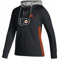 Wholesale 🌟 Women's Adidas Black Philadelphia Flyers Skate Lace AEROREADY Pullover Hoodie 😉 -women‘s clothing store unnamed file 2417