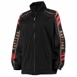 Best Pirce 🥰 Women's Qore Black Toronto Raptors Throwback Team Full-Zip Windbreaker Jacket ⌛ -women‘s clothing store unnamed file 2459