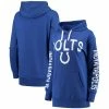 Hot Sale 😍 Women's G-III 4Her By Carl Banks Royal Indianapolis Colts Extra Point Pullover Hoodie 💯