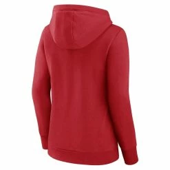 Best Pirce 😍 Women's Fanatics Branded Red New York Rangers Simplicity Crossover V-Neck Pullover Hoodie ❤️ -women‘s clothing store unnamed file 2476