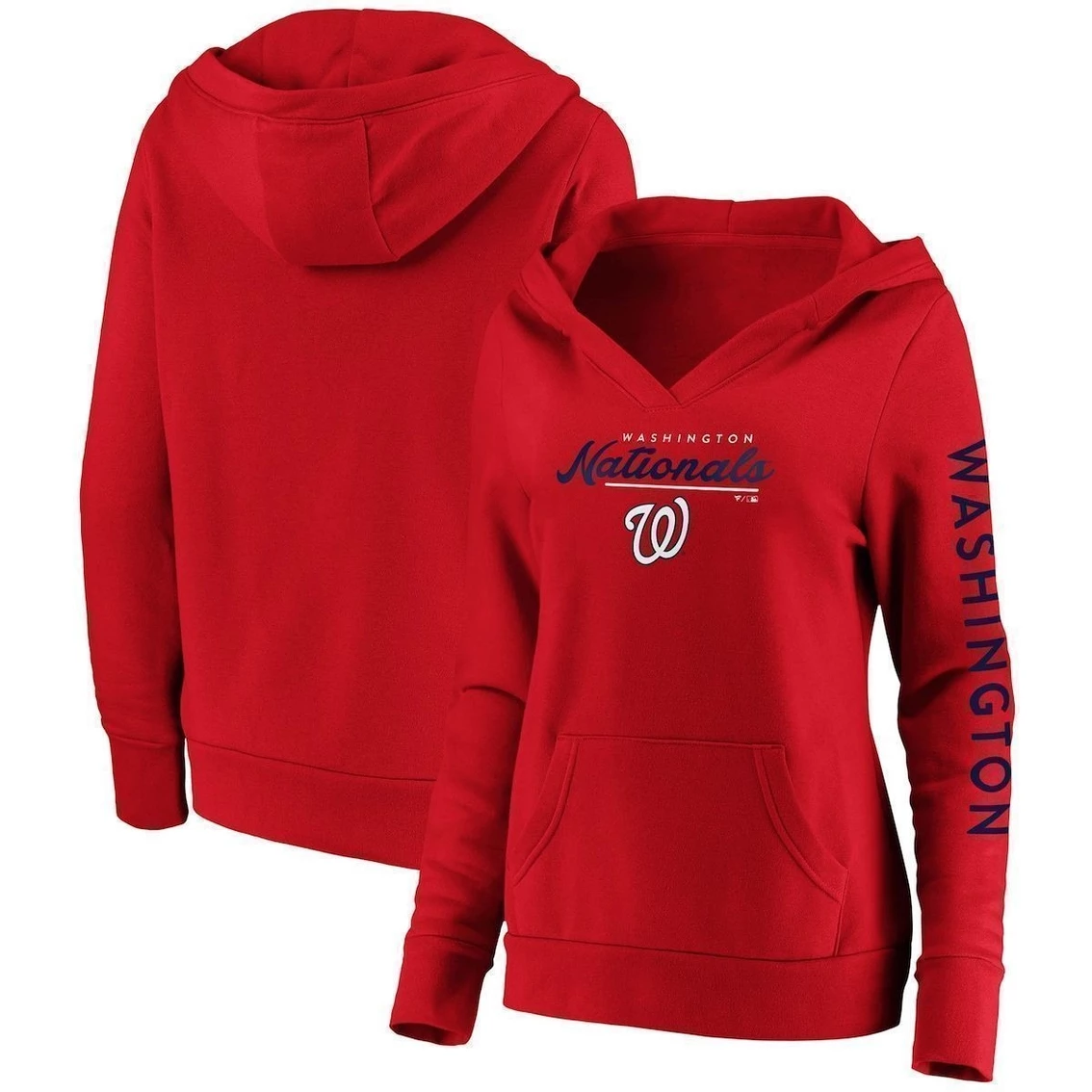 Cheap π Women's Fanatics Branded Red Washington Nationals Core High Class Crossover Pullover Hoodie π 4 Cheap π Women's Fanatics Branded Red Washington Nationals Core High Class Crossover Pullover Hoodie π - Image 2