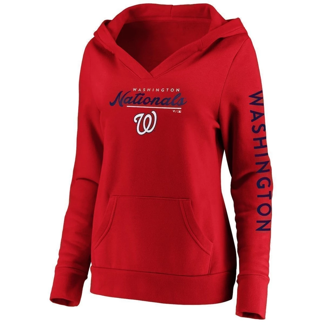 Cheap π Women's Fanatics Branded Red Washington Nationals Core High Class Crossover Pullover Hoodie π 5 Cheap π Women's Fanatics Branded Red Washington Nationals Core High Class Crossover Pullover Hoodie π - Image 3