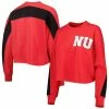 Brand new 👍 Women's Gameday Couture Scarlet Nebraska Huskers Back To Reality Colorblock Pullover Sweatshirt ⭐ -women‘s clothing store unnamed file 2501