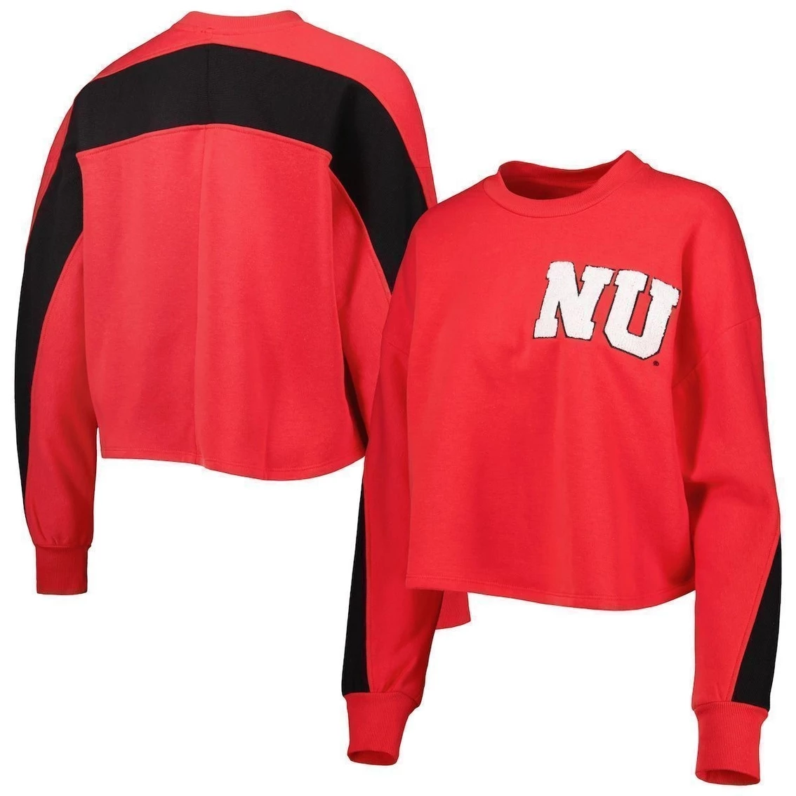 Brand new π Women's Gameday Couture Scarlet Nebraska Huskers Back To Reality Colorblock Pullover Sweatshirt β 3 Brand new π Women's Gameday Couture Scarlet Nebraska Huskers Back To Reality Colorblock Pullover Sweatshirt β