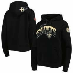 Coupon 🥰 Women's Pro Standard Black New Orleans Saints Local Patch Pullover Hoodie ⭐
