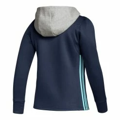 Outlet 🥰 Women's Adidas Deep Sea Blue Seattle Kraken Skate Lace Primeblue Team Pullover Hoodie ⌛ -women‘s clothing store unnamed file 2540