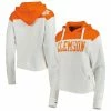 Best deal 👍 Women's Pressbox White/Orange Clemson Tigers Chicago 2-Hit Yoke Pullover Hoodie ⭐ -women‘s clothing store unnamed file 2549
