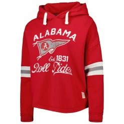 Top 10 🎁 Women's Pressbox Crimson Alabama Crimson Tide Super Pennant Pullover Hoodie 💯 -women‘s clothing store unnamed file 2579