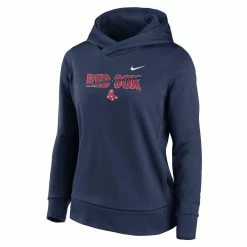Cheap 🥰 Women's Nike Navy Boston Red Sox Club Angle Performance Pullover Hoodie 🧨 -women‘s clothing store unnamed file 2619