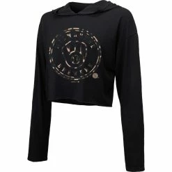 Flash Sale 🎉 Women's Majestic Threads Black Milwaukee Brewers Leopard Cropped Hoodie 🎉 -women‘s clothing store unnamed file 2627