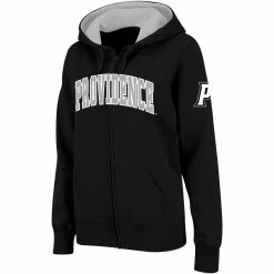 Cheapest ❤️ Colosseum 👩 Women's Stadium Athletic Black Providence Friars Arched Name Full-Zip Hoodie ✨ -women‘s clothing store unnamed file 2634