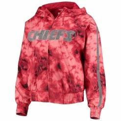 Buy 🎁 Women's Mitchell & Ness Red Kansas City Chiefs Galaxy Full-Zip Windbreaker Hoodie Jacket ⌛ -women‘s clothing store unnamed file 2655