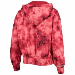 Buy 🎁 Women's Mitchell & Ness Red Kansas City Chiefs Galaxy Full-Zip Windbreaker Hoodie Jacket ⌛ -women‘s clothing store unnamed file 2656