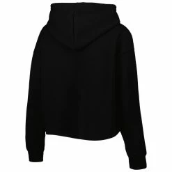 Best Pirce 🥰 Women's Cuce Black New Orleans Saints Crystal Logo Cropped Pullover Hoodie ⭐ -women‘s clothing store unnamed file 2684