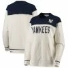 Brand new 💯 Women's Touch Cream/Navy New York Yankees Touch Free Agency Pullover Sweatshirt 🥰 -women‘s clothing store unnamed file 2713