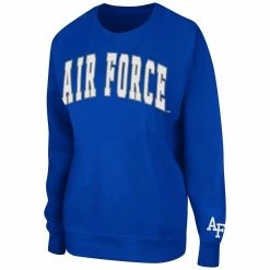 Flash Sale 🧨 Women's Colosseum Royal Air Force Falcons Campanile Pullover Sweatshirt 🌟 -women‘s clothing store unnamed file 2735