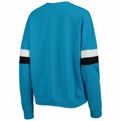 Promo 😍 Women's 5th & Ocean By New Era Blue Charlotte FC Pullover Sweatshirt ✔️ -women‘s clothing store unnamed file 2744