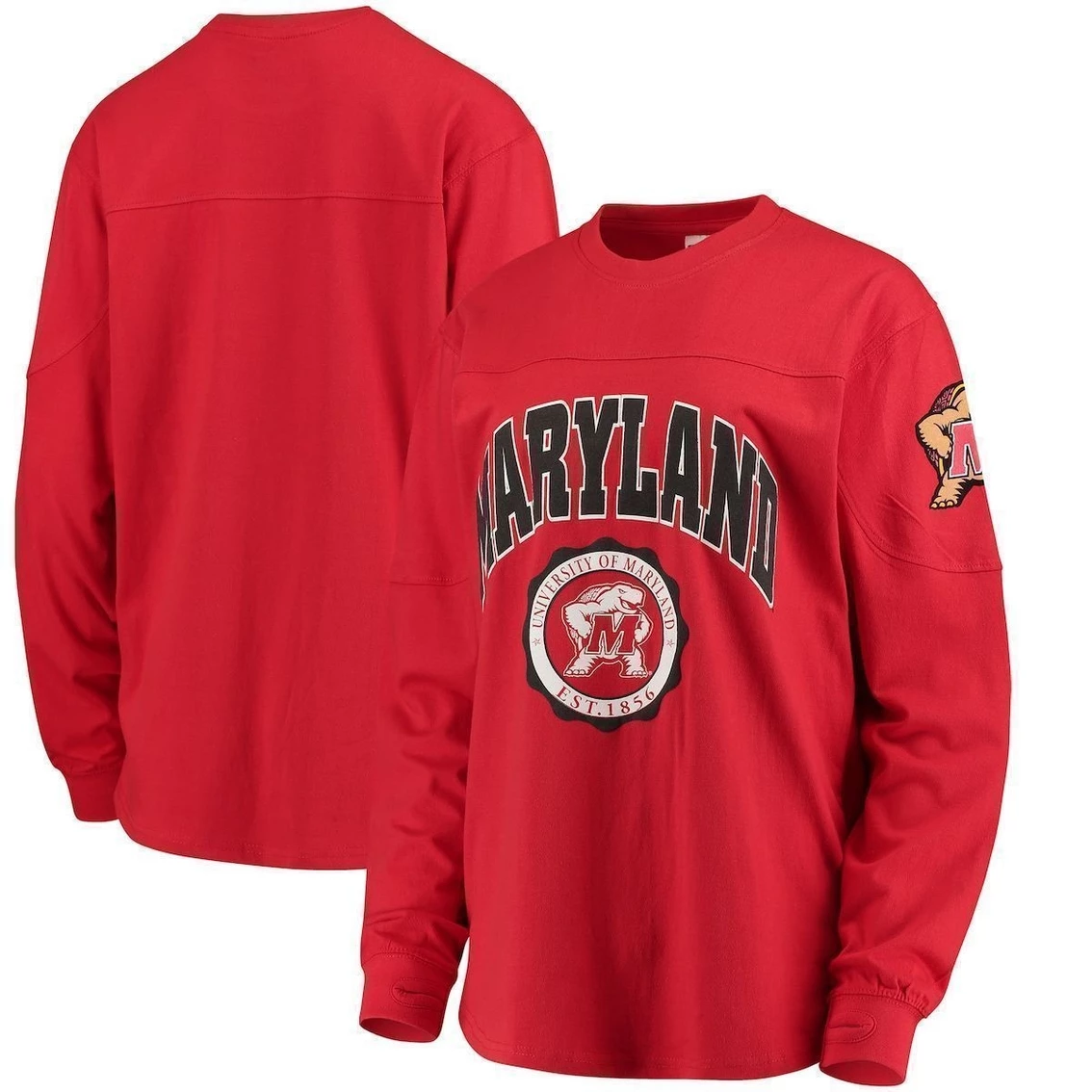 Budget π― Pressbox π© Women's Red Maryland Terrapins Edith Long Sleeve T-Shirt π― 3 Budget π― Pressbox π© Women's Red Maryland Terrapins Edith Long Sleeve T-Shirt π―