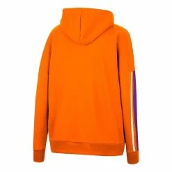 Cheapest ✔️ Women's Colosseum Orange Clemson Tigers Serena Oversized Sleeve Striping V-Neck Pullover Hoodie 🎉 -women‘s clothing store unnamed file 2808