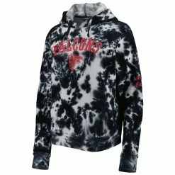 Outlet 🌟 Women's New Era Black Atlanta Falcons Cloud Dye Fleece Pullover Hoodie ✨ -women‘s clothing store unnamed file 2835