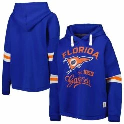 Cheapest 🔔 Women's Pressbox Royal Florida Gators Super Pennant Pullover Hoodie 😉 -women‘s clothing store unnamed file 2848