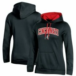 Discount 👏 Women's Champion Black Cincinnati Bearcats Arch Logo 2.0 Pullover Hoodie 🎉 -women‘s clothing store unnamed file 2856