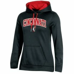 Discount 👏 Women's Champion Black Cincinnati Bearcats Arch Logo 2.0 Pullover Hoodie 🎉 -women‘s clothing store unnamed file 2857