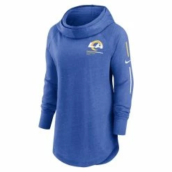 Coupon 🤩 Women's Nike Royal Los Angeles Rams Minimal Statement Raglan Funnel Neck Pullover Hoodie 👍 -women‘s clothing store unnamed file 2865