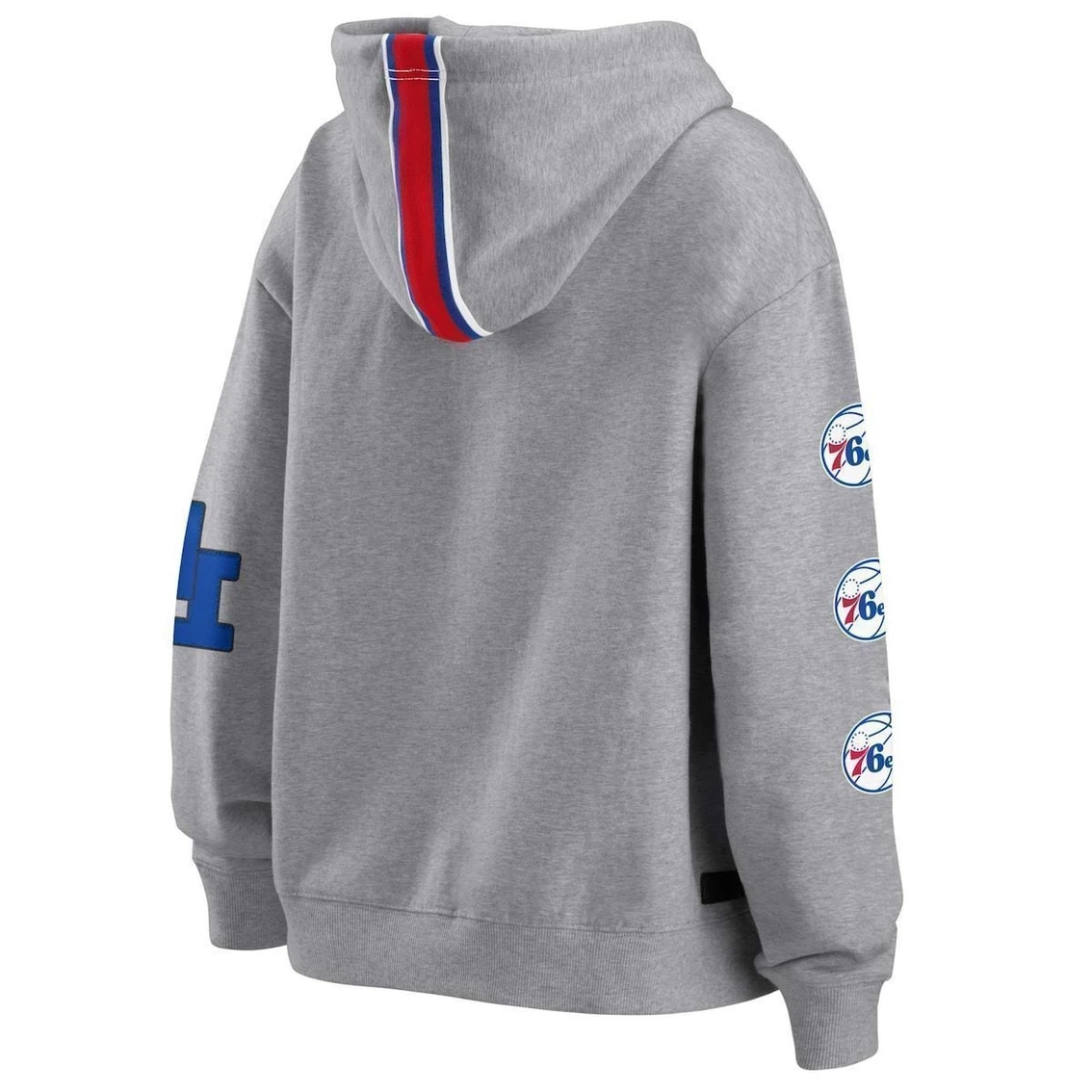 Buy β¨ Women's WEAR By Erin Andrews Heathered Gray Philadelphia 76ers Taped Full-Zip Hoodie π 6 Buy β¨ Women's WEAR By Erin Andrews Heathered Gray Philadelphia 76ers Taped Full-Zip Hoodie π - Image 4