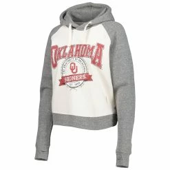 Budget π Women's Pressbox Cream/Heather Gray Oklahoma Sooners Cody Tri-Bend Raglan Pullover Hoodie π― 8 Budget π Women's Pressbox Cream/Heather Gray Oklahoma Sooners Cody Tri-Bend Raglan Pullover Hoodie π― -womenβs clothing store unnamed file 2889