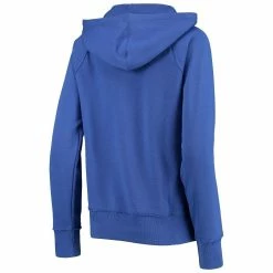 Deals 🔥 Women's Junk Food Royal New England Patriots Raw Edge Raglan Notch Neck Pullover Hoodie 🤩 -women‘s clothing store unnamed file 2910