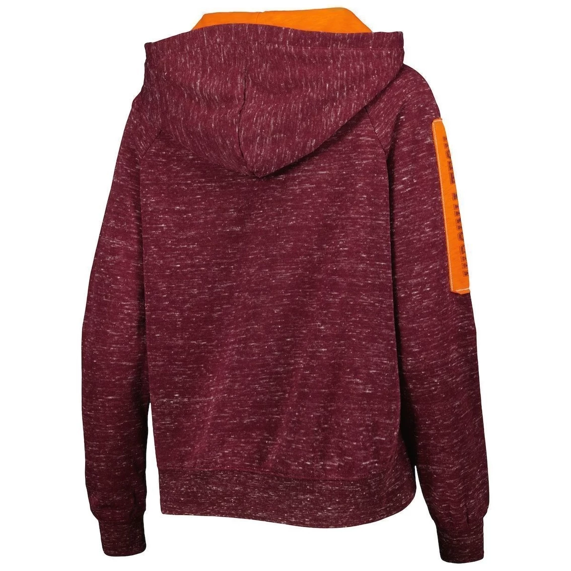 Hot Sale βοΈ Women's Colosseum Maroon Virginia Tech Hokies The Devil Speckle Lace-Placket Raglan Pullover Hoodie π 6 Hot Sale βοΈ Women's Colosseum Maroon Virginia Tech Hokies The Devil Speckle Lace-Placket Raglan Pullover Hoodie π - Image 4