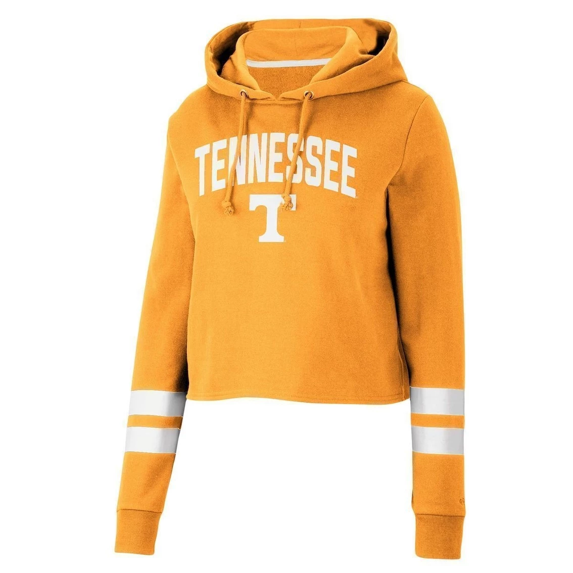 Buy π Women's Colosseum Tennessee Orange Tennessee Volunteers Throwback Stripe Cropped Pullover Hoodie π 5 Buy π Women's Colosseum Tennessee Orange Tennessee Volunteers Throwback Stripe Cropped Pullover Hoodie π - Image 3