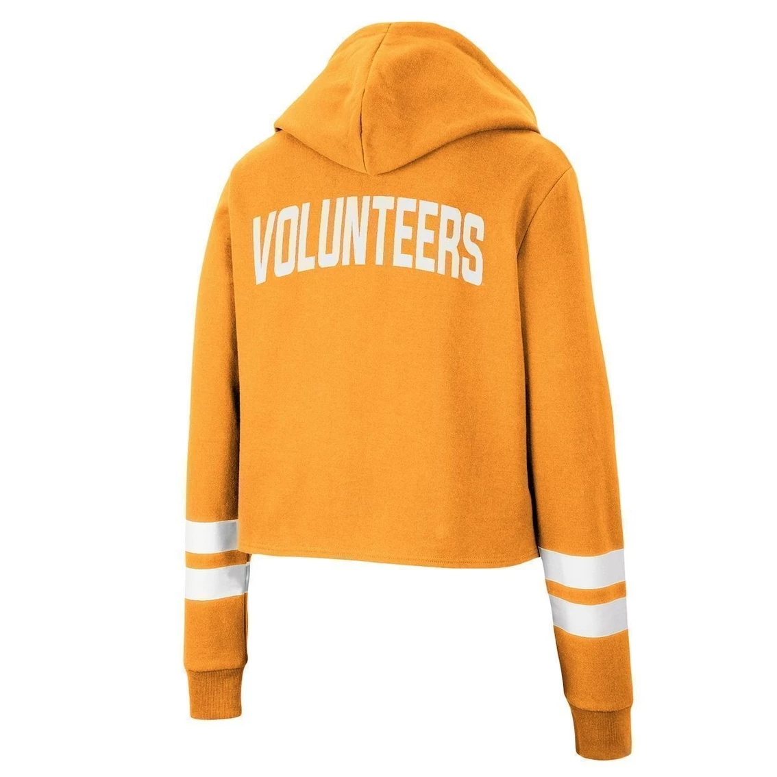 Buy π Women's Colosseum Tennessee Orange Tennessee Volunteers Throwback Stripe Cropped Pullover Hoodie π 6 Buy π Women's Colosseum Tennessee Orange Tennessee Volunteers Throwback Stripe Cropped Pullover Hoodie π - Image 4