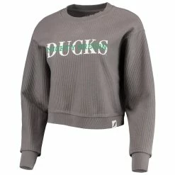 New π Women's League Collegiate Wear Graphite Oregon Ducks Classic Corded Timber Crop Pullover Sweatshirt π 8 New π Women's League Collegiate Wear Graphite Oregon Ducks Classic Corded Timber Crop Pullover Sweatshirt π -womenβs clothing store unnamed file 2925