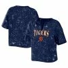 Cheapest 🔔 Women's WEAR By Erin Andrews Navy Detroit Tigers Notch Neck Tie-Dye T-Shirt ✔️